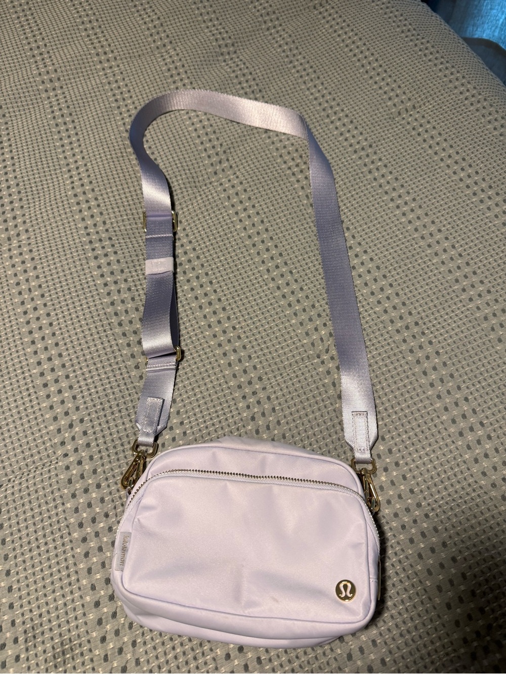 lululemon athletica Lavender Satin Strap Crossbody Bag